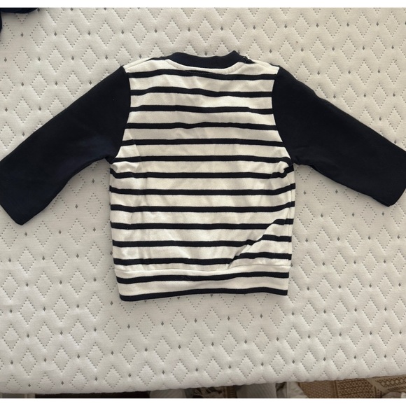 Petit Bateau Long Sleeve Striped Jacket 6m - Picture 2 of 7